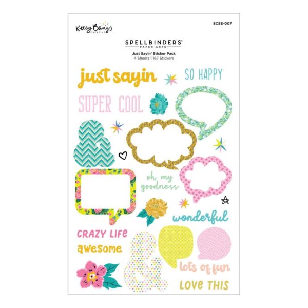 Spellbinders By Kelly Bangs - Just Sayin' - Sticker Pack - Image 2