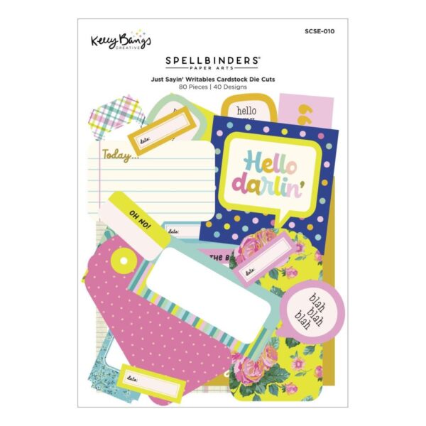 Spellbinders By Kelly Bangs - Just Sayin' - Writables Die Cuts