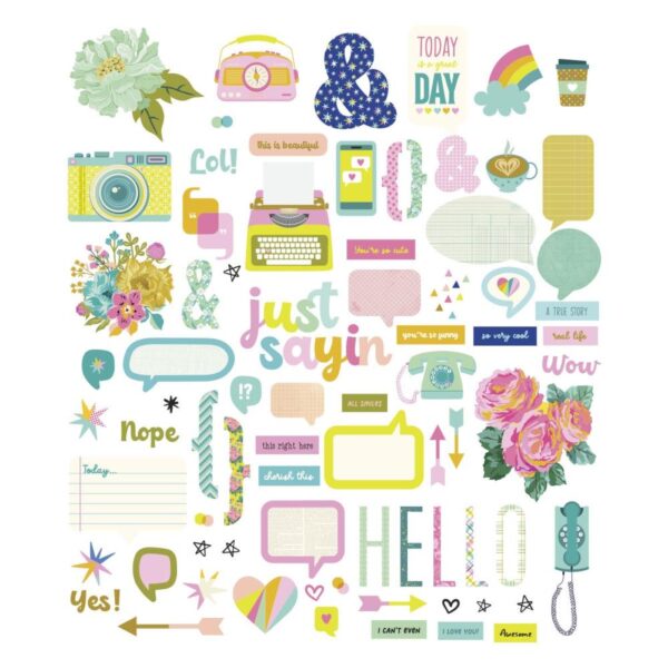 Spellbinders By Kelly Bangs - Just Sayin' - Chipboard Die Cuts - Image 2