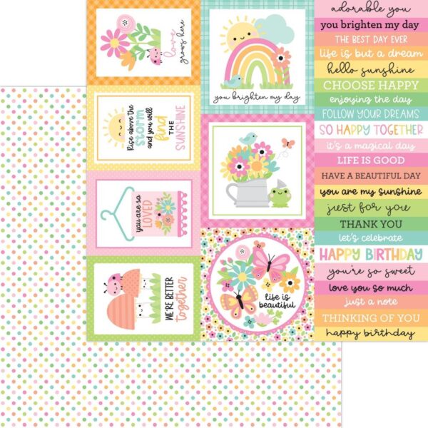 Doodlebug - Butterfly Kisses - Double-Sided Paper Pack 12X12" - Image 2