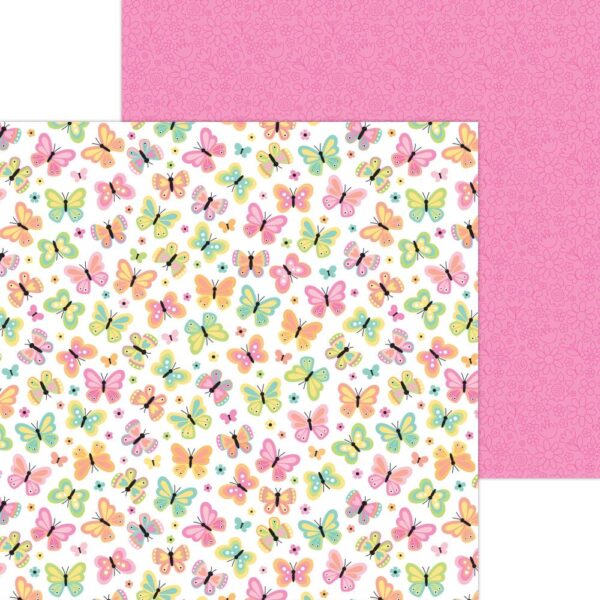 Doodlebug - Butterfly Kisses - Double-Sided Paper Pack 12X12" - Image 9