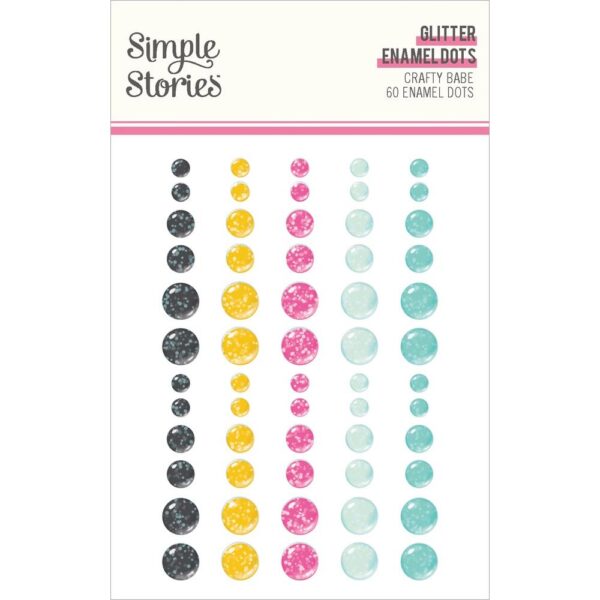 Simple Stories - Crafty Babe - Enamel Dots