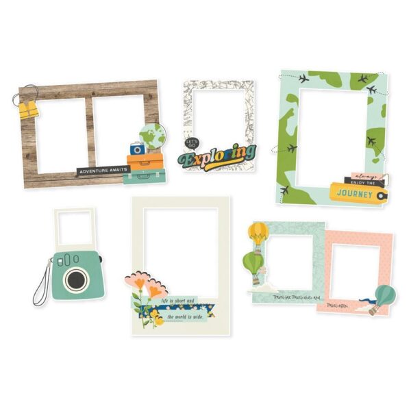 Simple Stories - Happy Travels - Chipboard Frames - Image 2