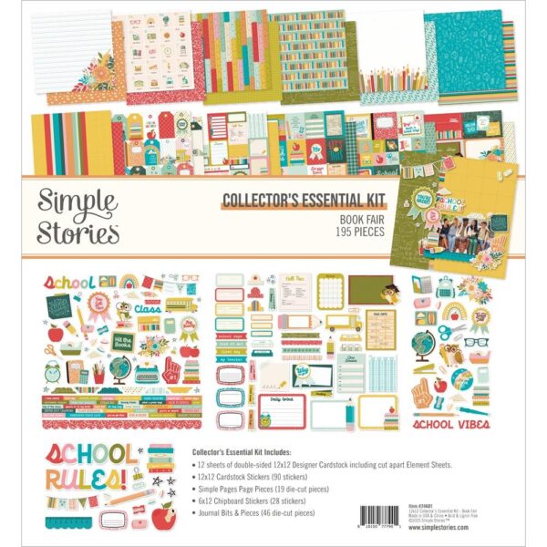 Simple Stories - Book Fair - Collector's Essential Kit 12X12"