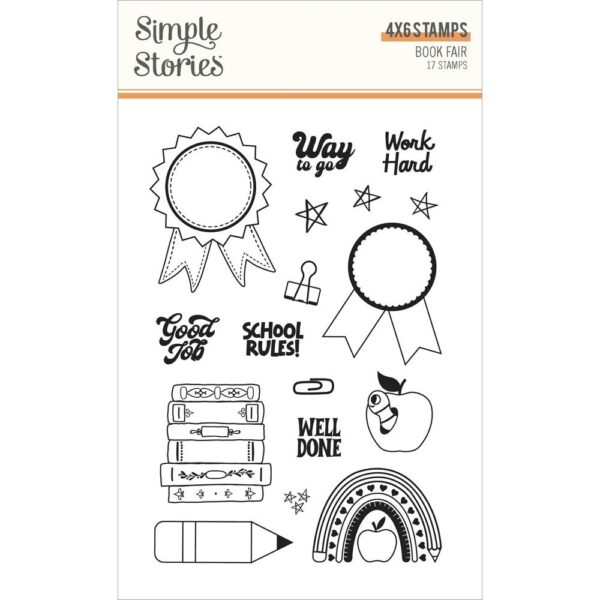 Simple Stories - Book Fair - Clear Stamps