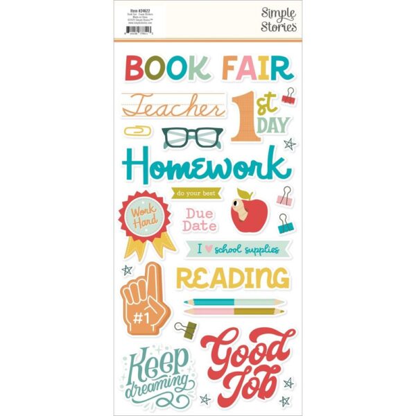 Simple Stories - Book Fair - Foam Stickers - Image 2