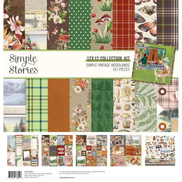 Simple Stories - Vintage Woodlands - Collection Kit 12X12"