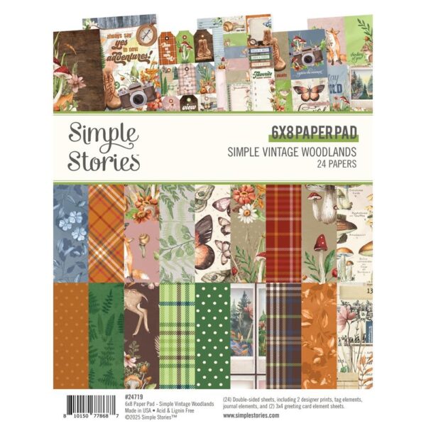 Simple Stories - Vintage Woodlands - 6x8" Paper Pad