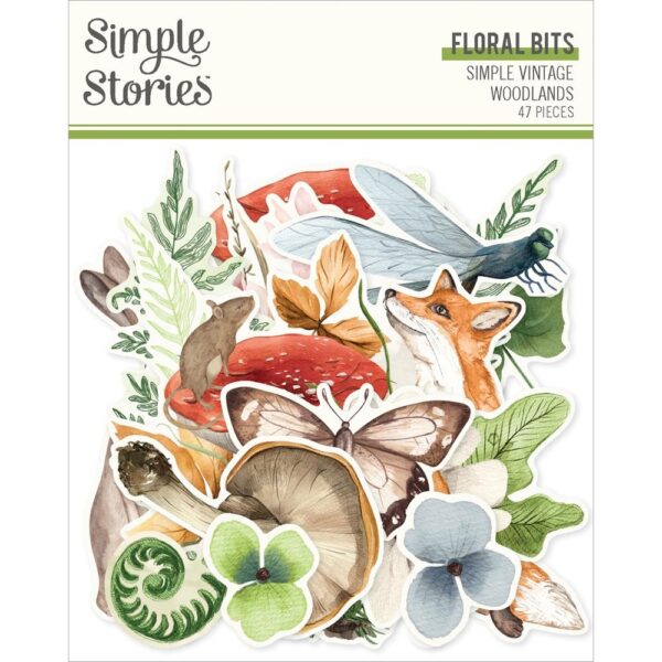 Simple Stories - Vintage Woodlands - Floral Bits