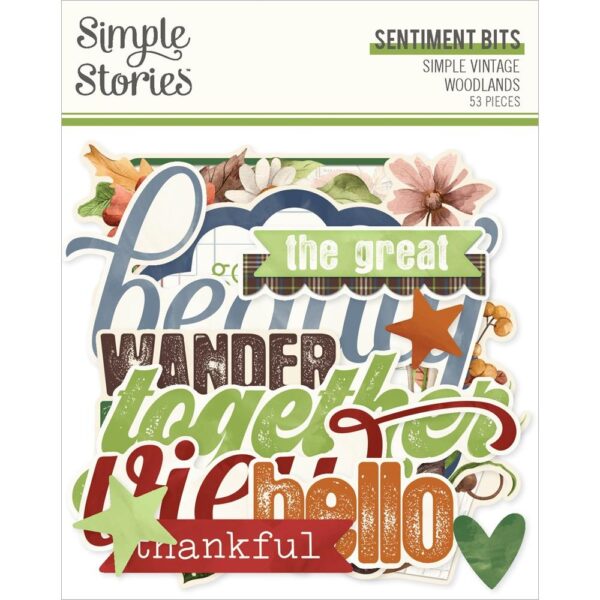 Simple Stories - Vintage Woodlands - Sentiment Bits