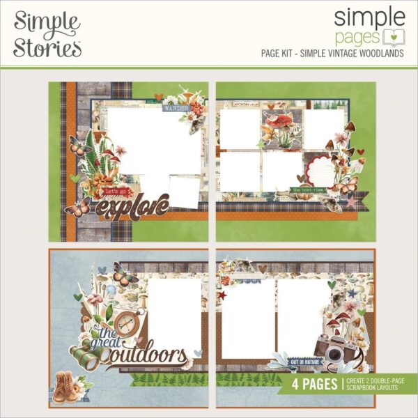 Simple Stories - Vintage Woodlands - Page Kit