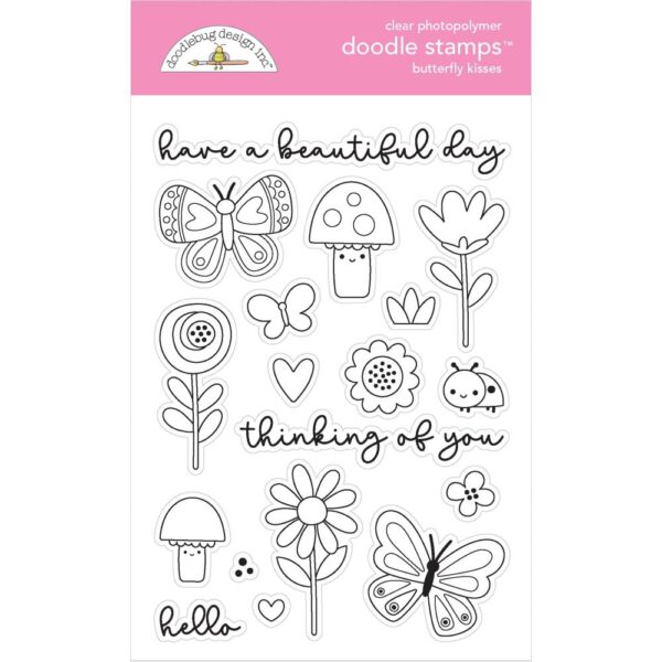 Doodlebug - Butterfly Kisses - Clear Stamps